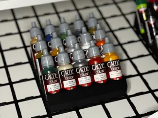 Gridfinity Tilted Vallejo Bottle Storage