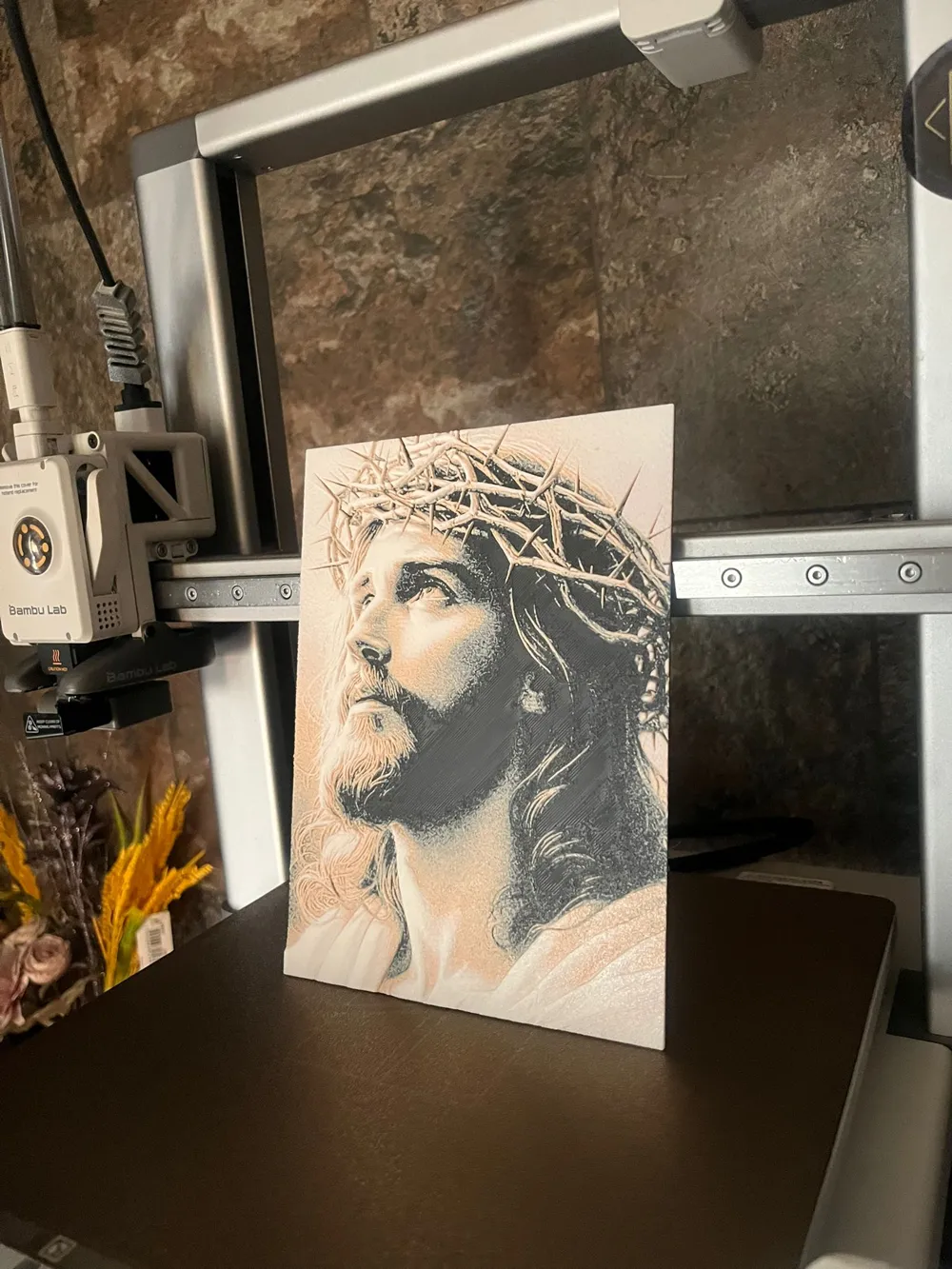 Jesus Christ Hueforge ( 3 Colors only ) - Free 3D Print Model - MakerWorld