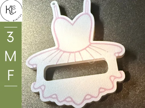 Accesorio para sujetar ligas de cabello: Tutu Hair Tie Holder — referencia de MakerWorld
