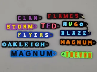 Customisable Tile Style Keychain Generator