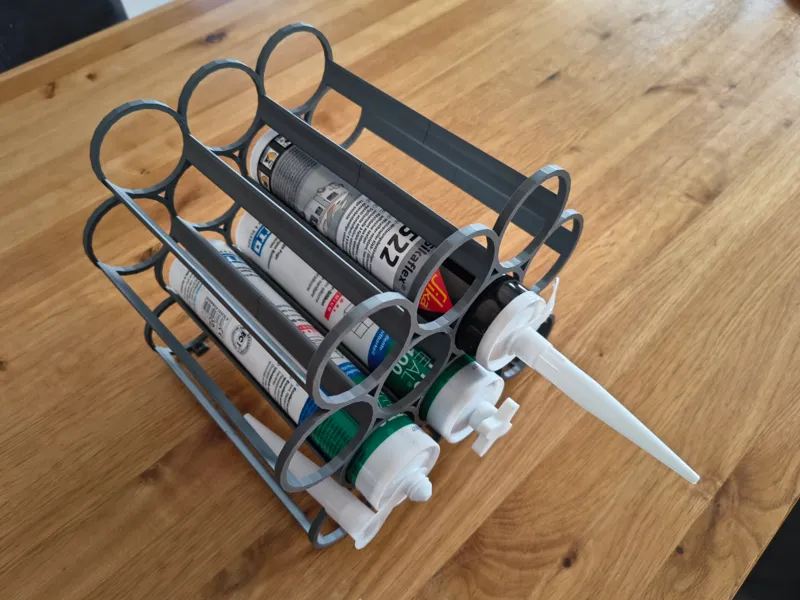 stand / shelf insert for silicone cartridges