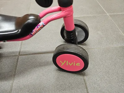 Puky Pukylino Tricycle Wheel Cover with Name