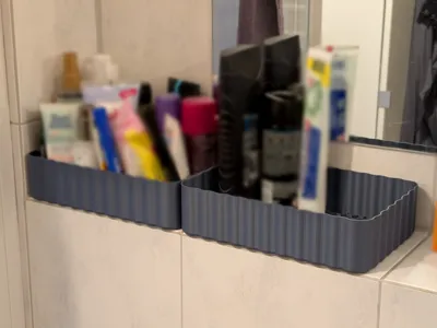 Bathroom organizer box
