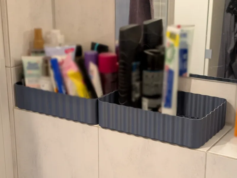 Bathroom organizer box