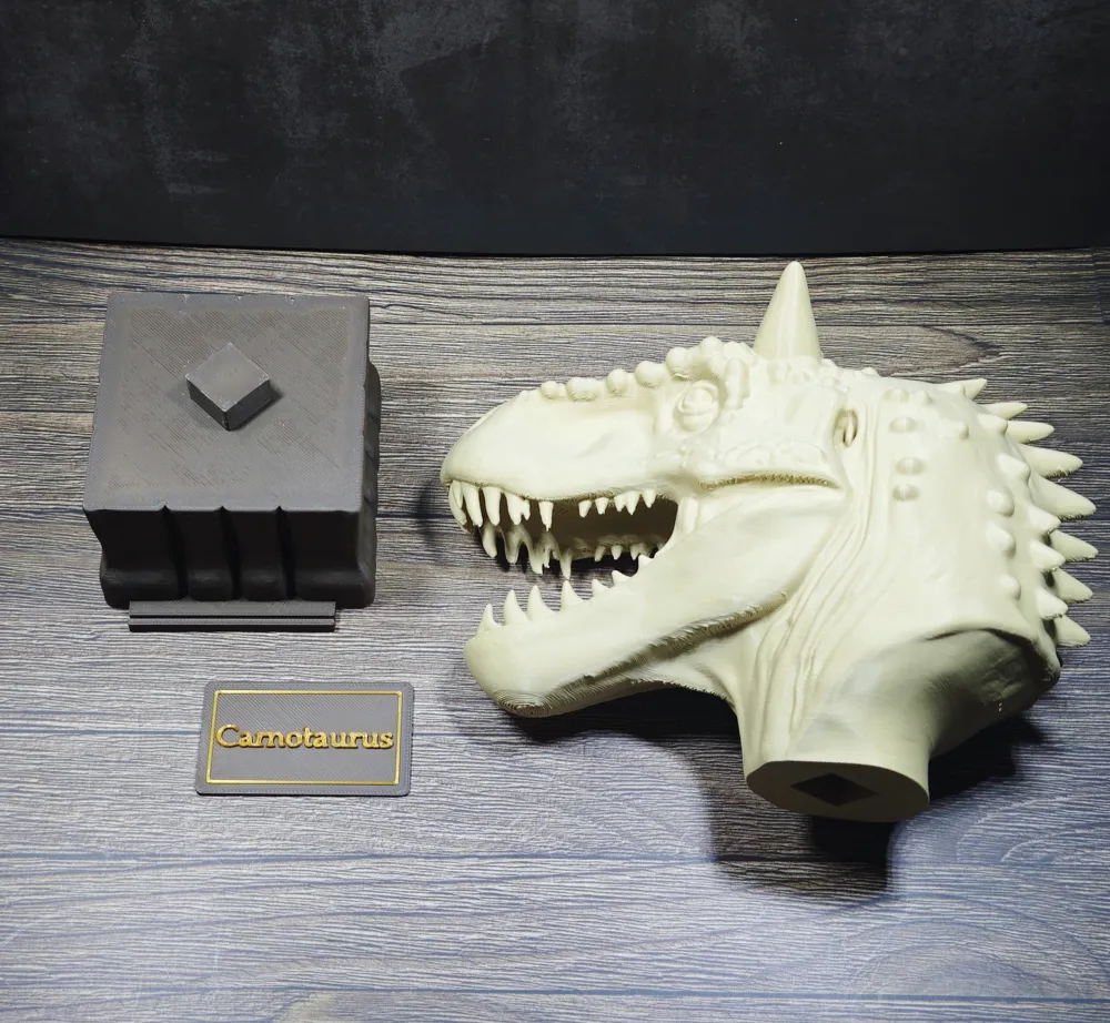 Carnotaurus Bust Jurassic Park by sh85_Printing MakerWorld: Download ...