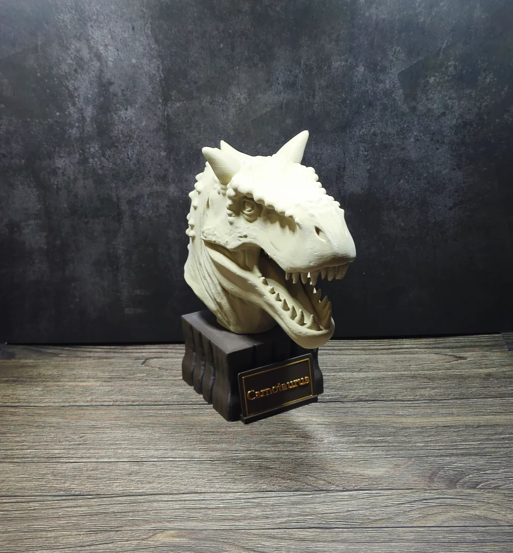 Carnotaurus Bust Jurassic Park by sh85_Printing MakerWorld: Download ...