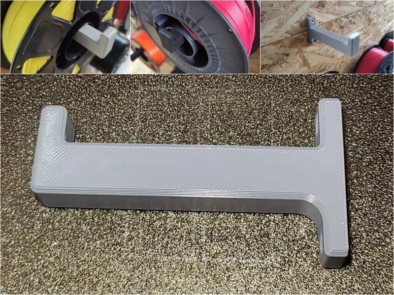Wall fillament spool holder