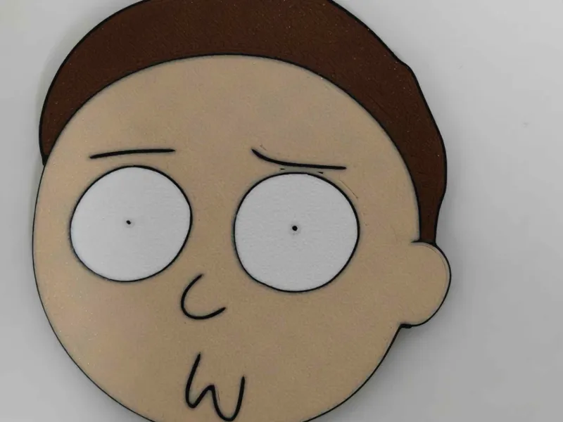 Rick and Morty Magnet - Morty Squish Face