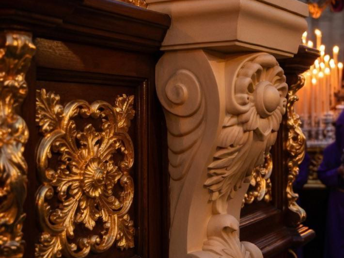 aplique floral semana santa 