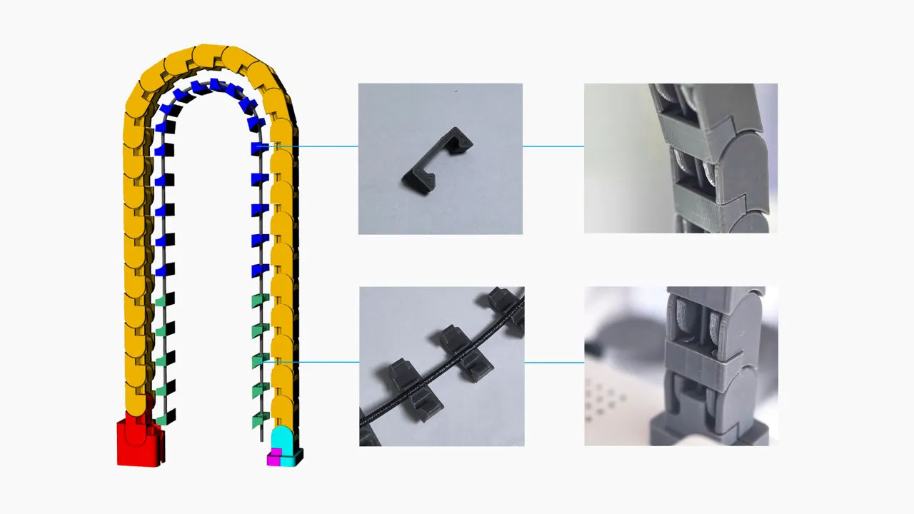 A1 mini X轴拖链 X Drag chain view 4