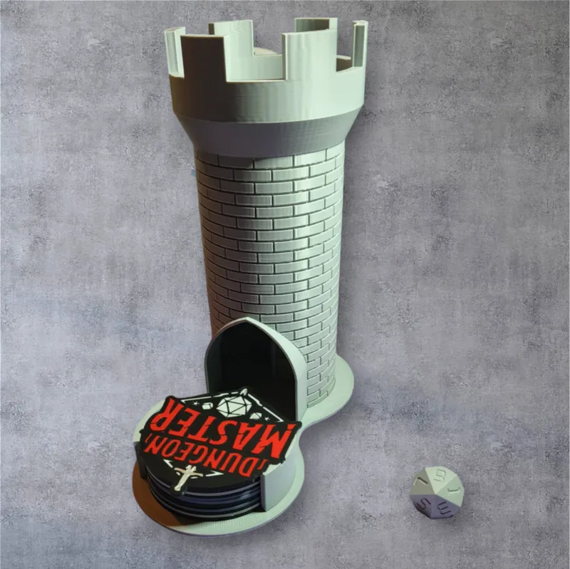 Dungeons&Dragons Coaster holder and dice tower