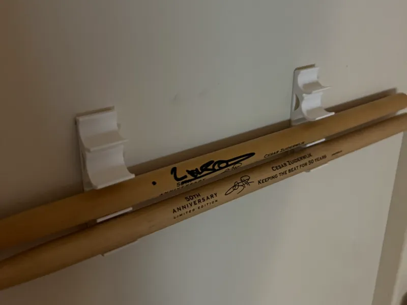 Drum sticker holder wall mount