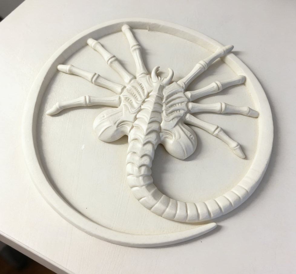 Miniatura 3 do modelo 3D Facehugger Wallart