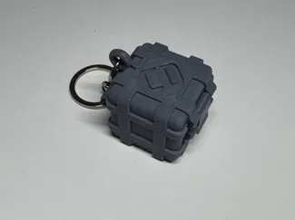 Rugged box keychain