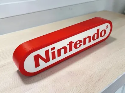 Nintendo Logo Lamp Lightbox
