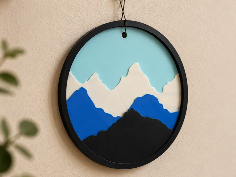 Alpine Horizons - Layered Mountain Wall Art