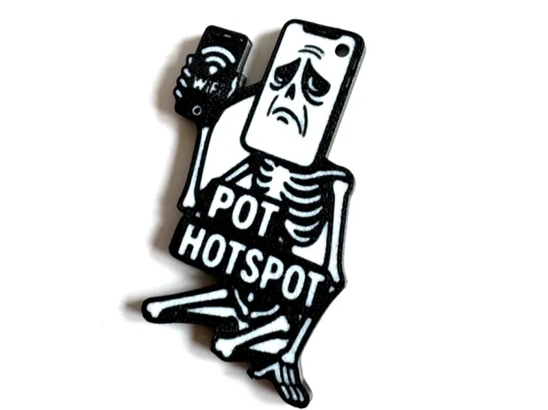 Pot Hotspot Brainrot Keychain