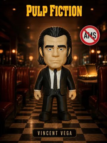 Accesorio para impresora 3D: Vincent Vega - Pulp Fiction - *NO AMS* — vista de referencia 2