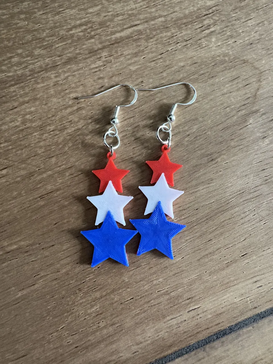 USA Star Drop Earrings view 2