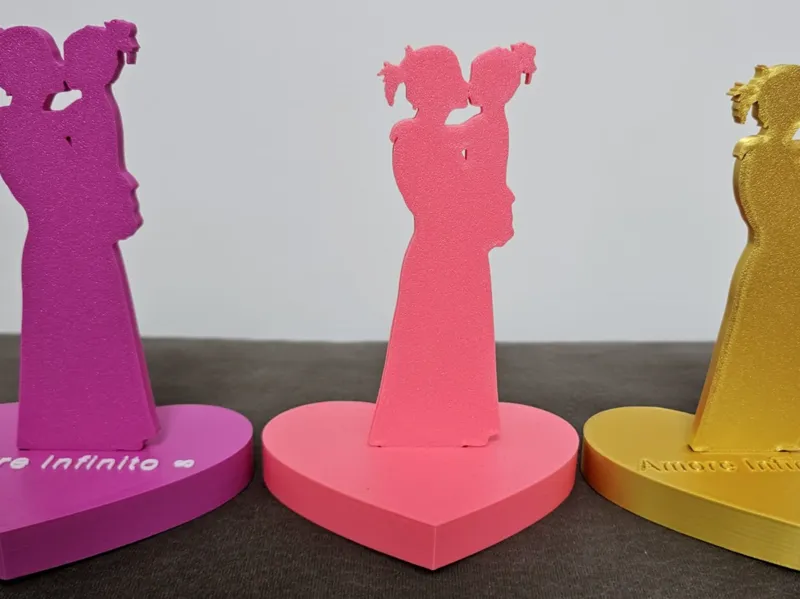 Mamma e Figlia Silhouette Cuore