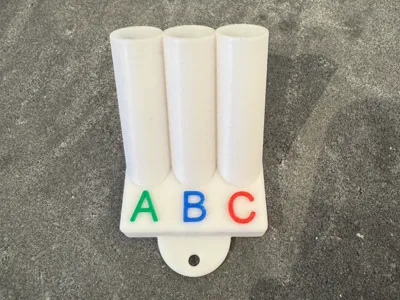 Penholder for three-shift system