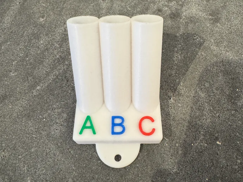 Penholder for three-shift system