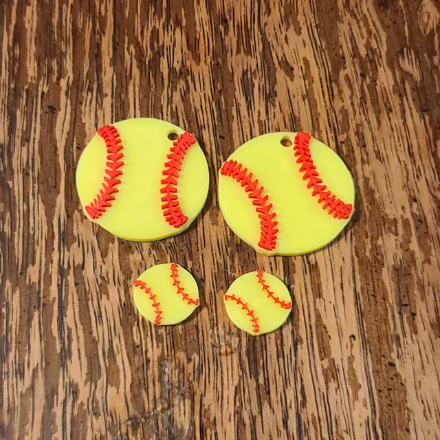 Softball Raised Earrings