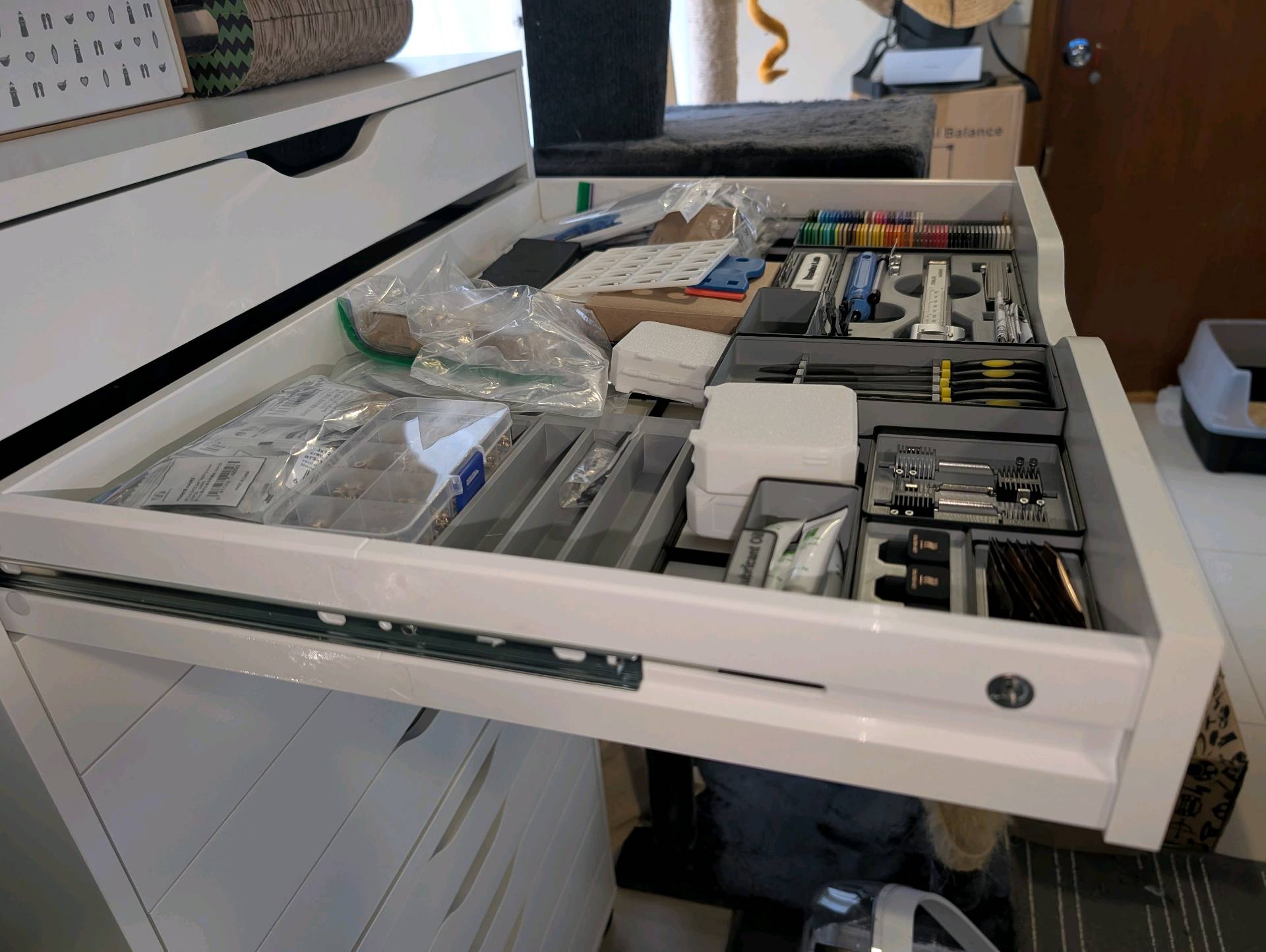 Ikea Alex 116x36&66x66 full extension small drawer - Free 3D Print