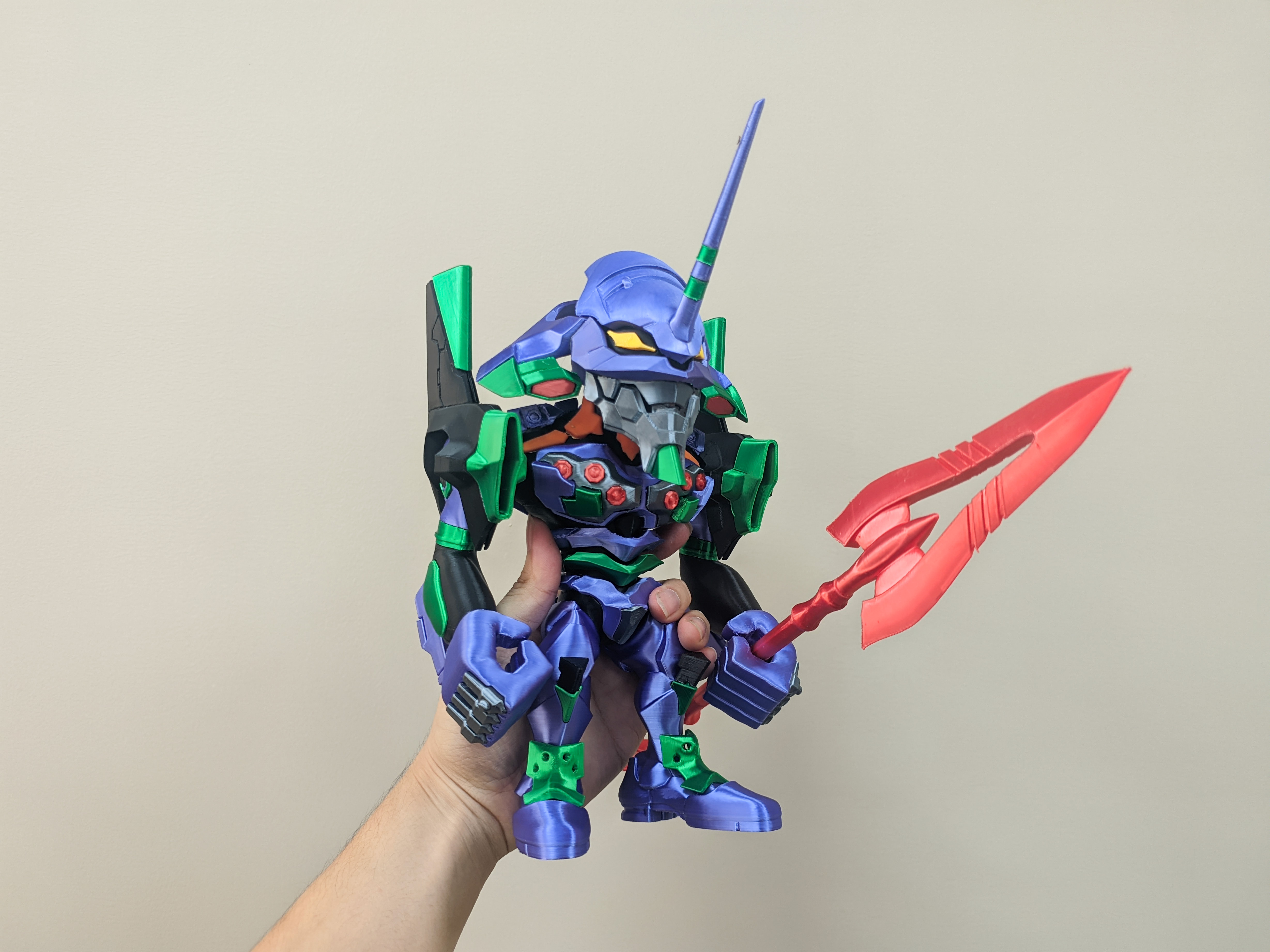 Miniatura 1 do modelo 3D EVA初号机Q版（拆件）