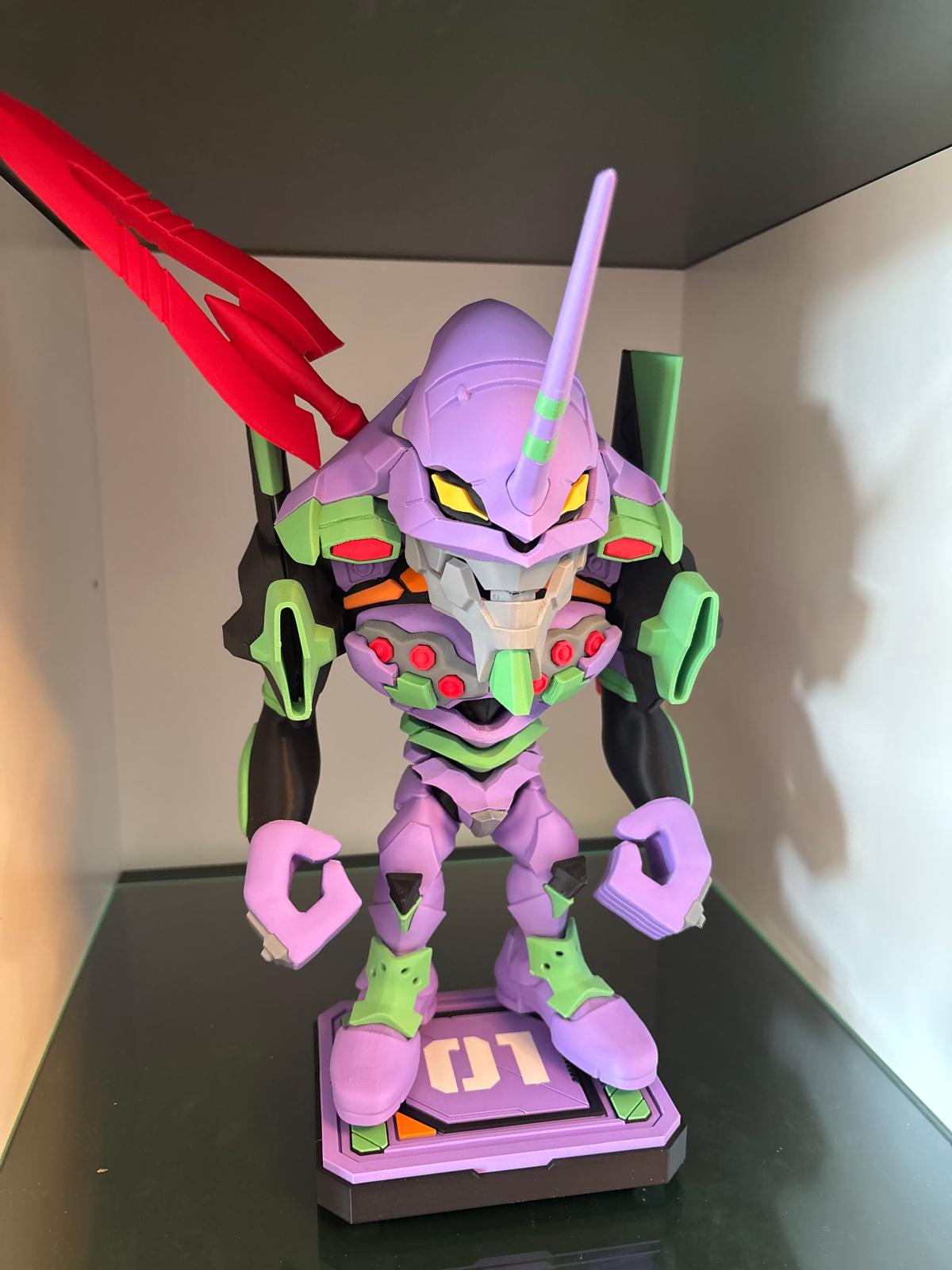 Miniatura 2 do modelo 3D EVA初号机Q版（拆件）