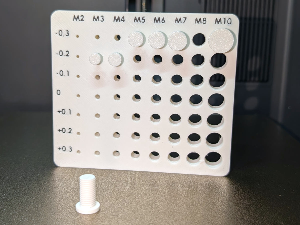3D Print Screw Tolerance Gauge