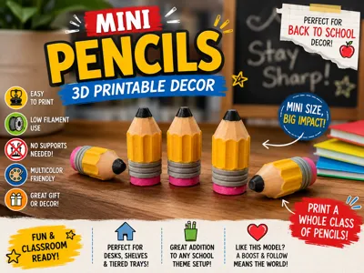 Mini Pencils – Back to School Decor