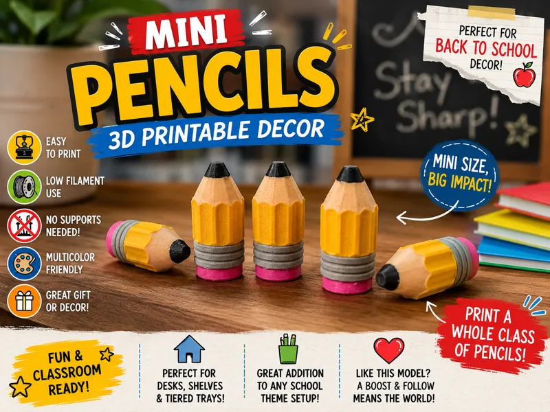 Mini Pencils – Back to School Decor