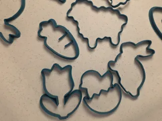 Springtime Joy: Detailed Easter Cookie Cutter