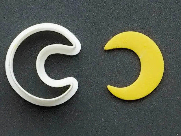 Half Moon Polymer Clay Cutter Earrings Necklaces
