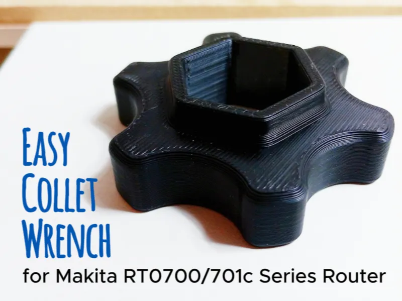 Easy Collet Wrench for Makita RT0701C Router