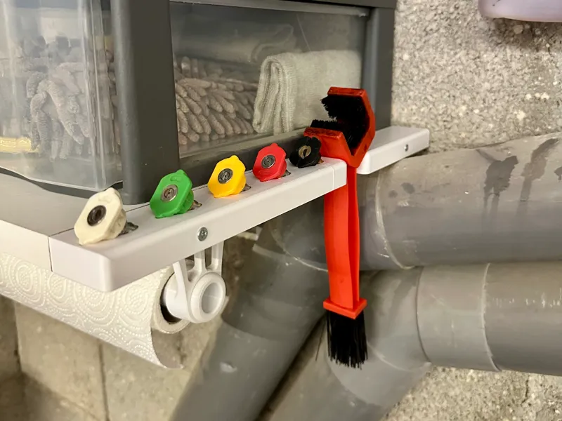 Pressure Washer Nozzles and chain brush Holder V2