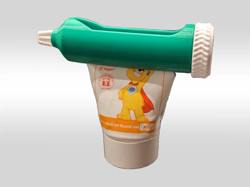 Ratcheted Toothpaste Tube Squeezer