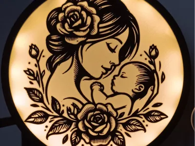 MOTHER AND CHILD LAMP