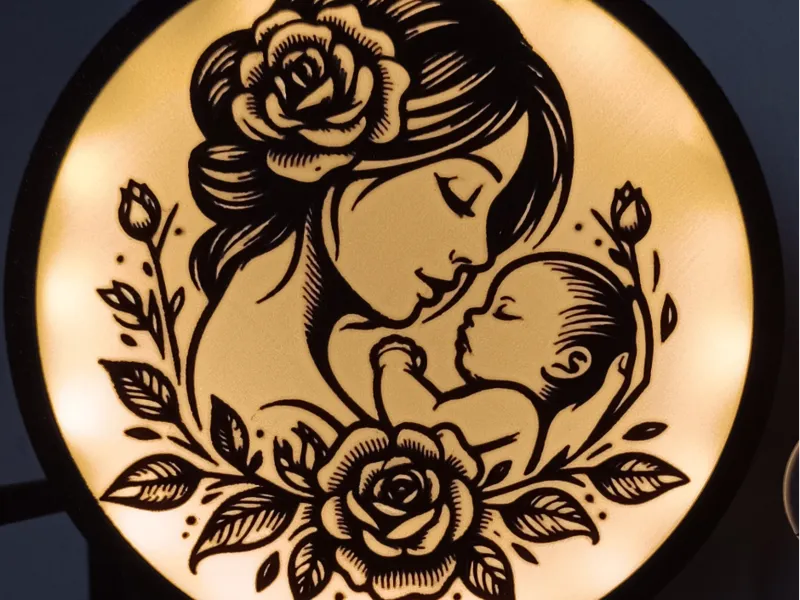 LAMPADA MAMMA E FIGLIO