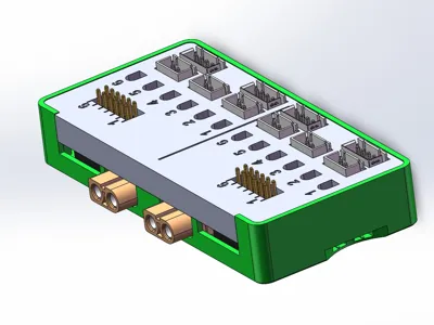 ToolkitRC M6D Series Charging Board Enclosure (Bottom Case, 3D Printed Panel)