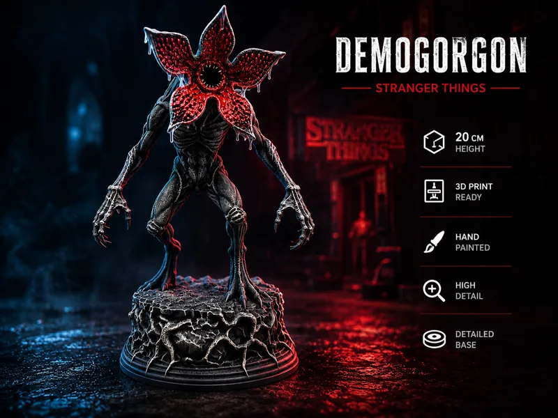 Upside Down Creature – Demogorgon Statue