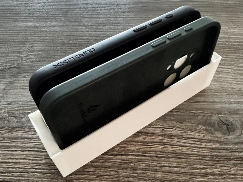 Gridfinity iPhone-Hüllen-Halter 1x4 Modul 2 Cases