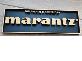 Plaque logo Marantz home cinéma