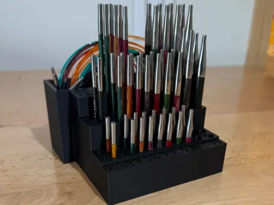 Interchangeable Knitting Needle Block