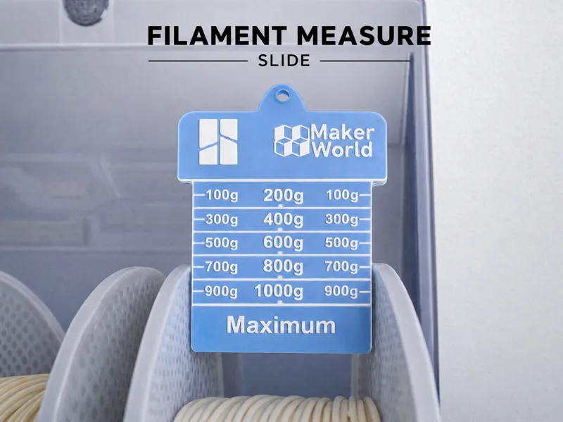 Detailed Filament Measuring Slide