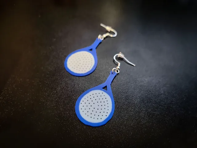 Tennis Racquets Inspired Earrings