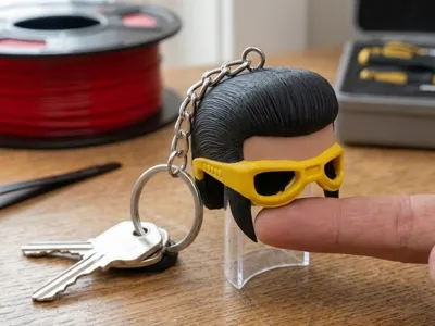 TonyPitony Mask Keychain