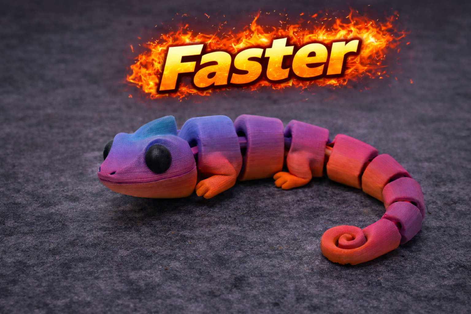 Miniatura 3 do modelo 3D Flexi Chameleon 