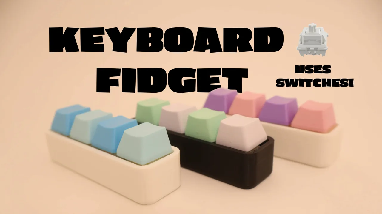 Mechanical Keyboard Fidget - Uses Switches -Fidget view 2
